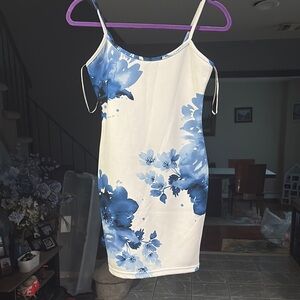 Charlotte Russe Blue Floral Dress
